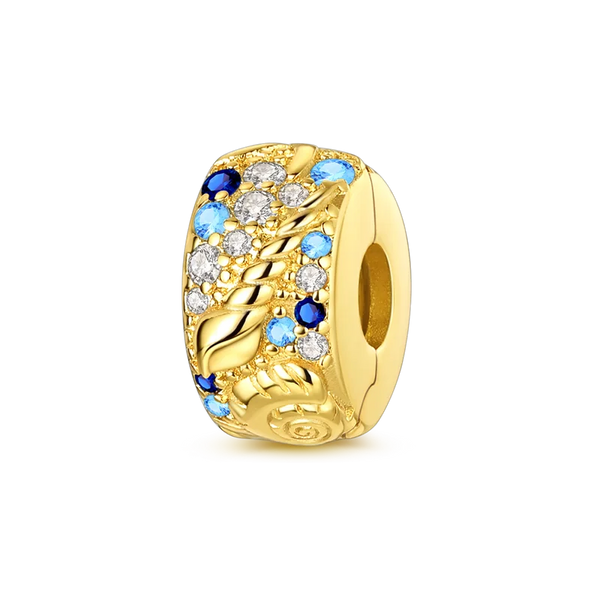 Charm Piedras Dorado Clip