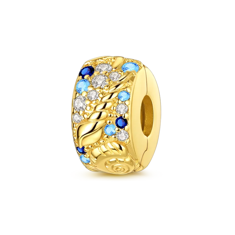 Charm Piedras Dorado Clip