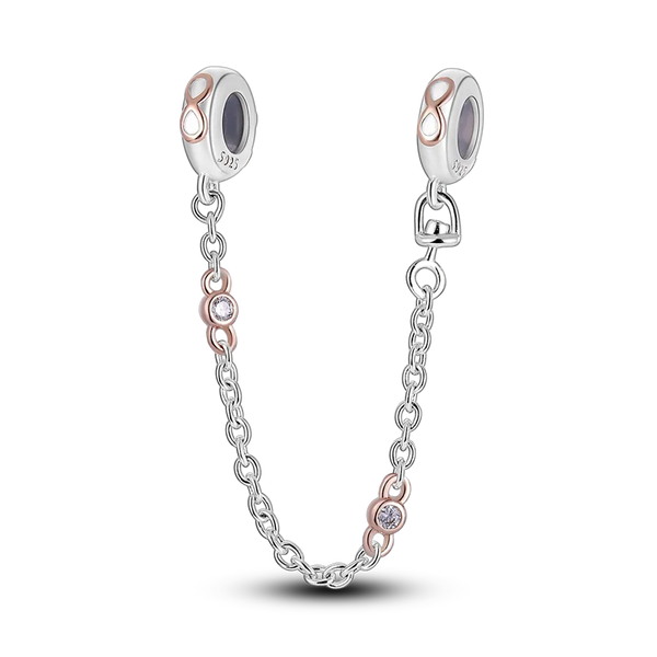 Charm Infinito Rosado Cadena