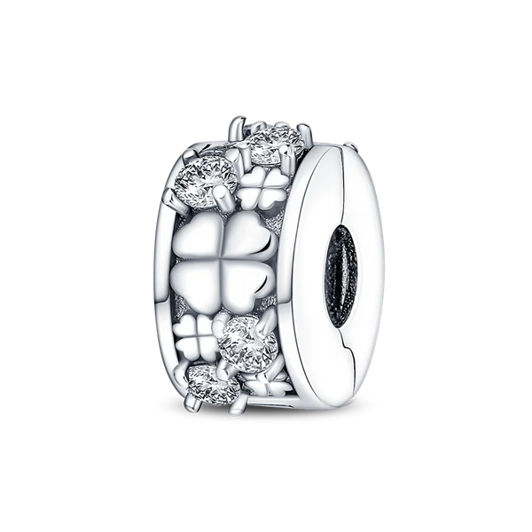 Charm Tréboles Plata Clip