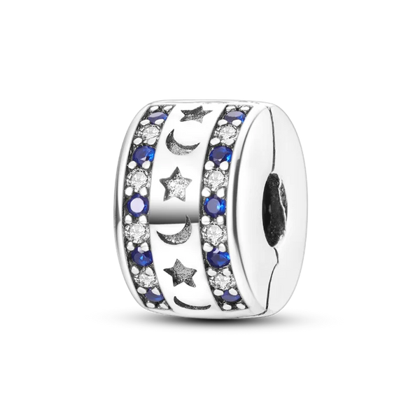 Charm Estrellas Lunas Piedras Clip