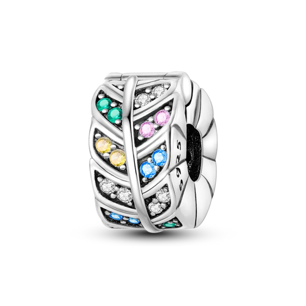 Charm Piedras en Pluma Clip