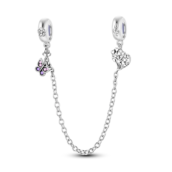 Charm Mariposa y Ramo Cadena