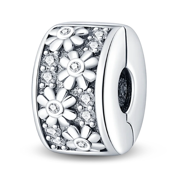 Charm Flores y Diamantes Clip