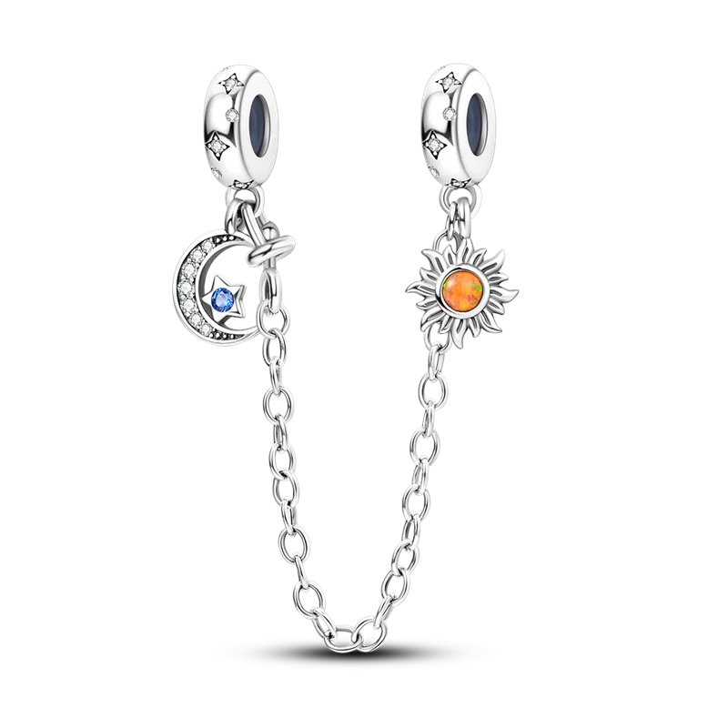 Charm Sol y Luna Cadena