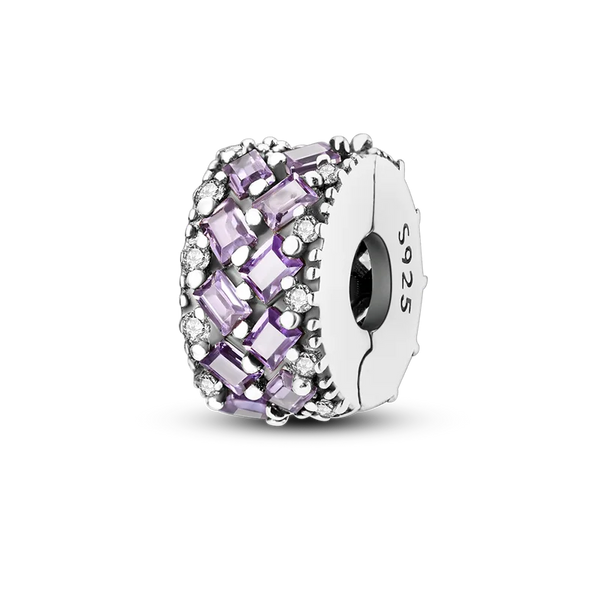 Charm Piedras Moradas Clip