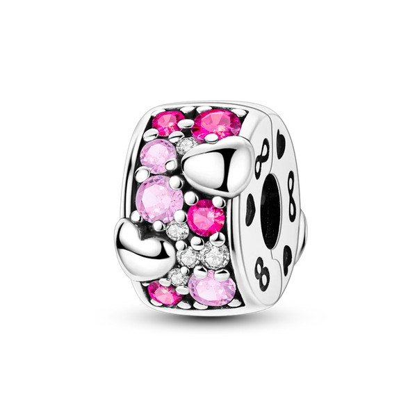 Charm Diamantes Rosados Clip