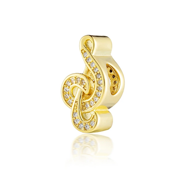 Charm Llave de Sol Dorada