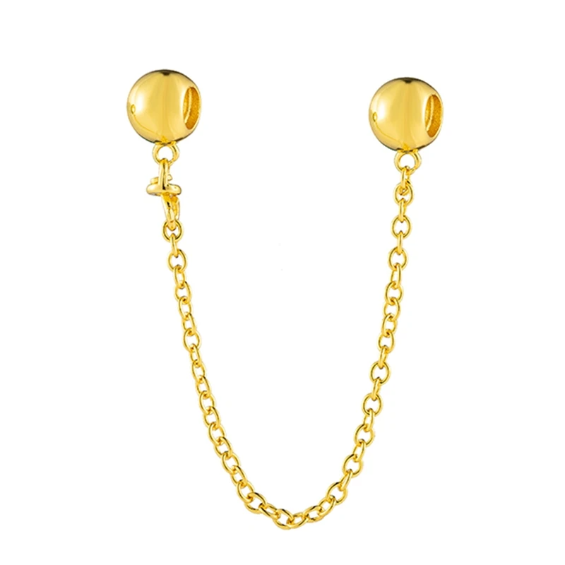 Charm Cadena Perlas Doradas