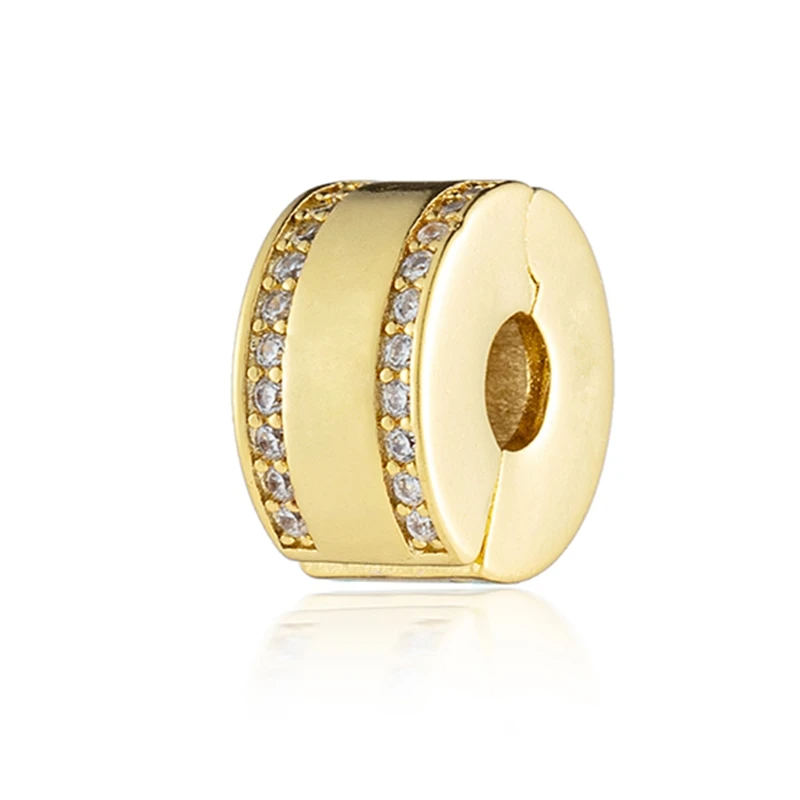 Charm Clip Brillantes Dorado