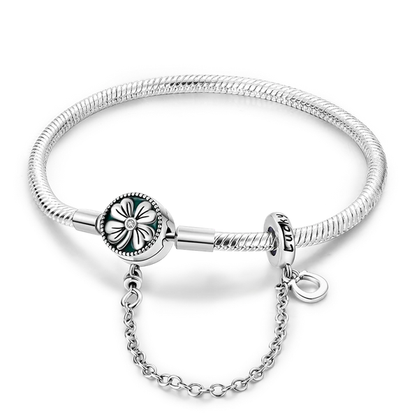 Pulsera Trébol con Cadena