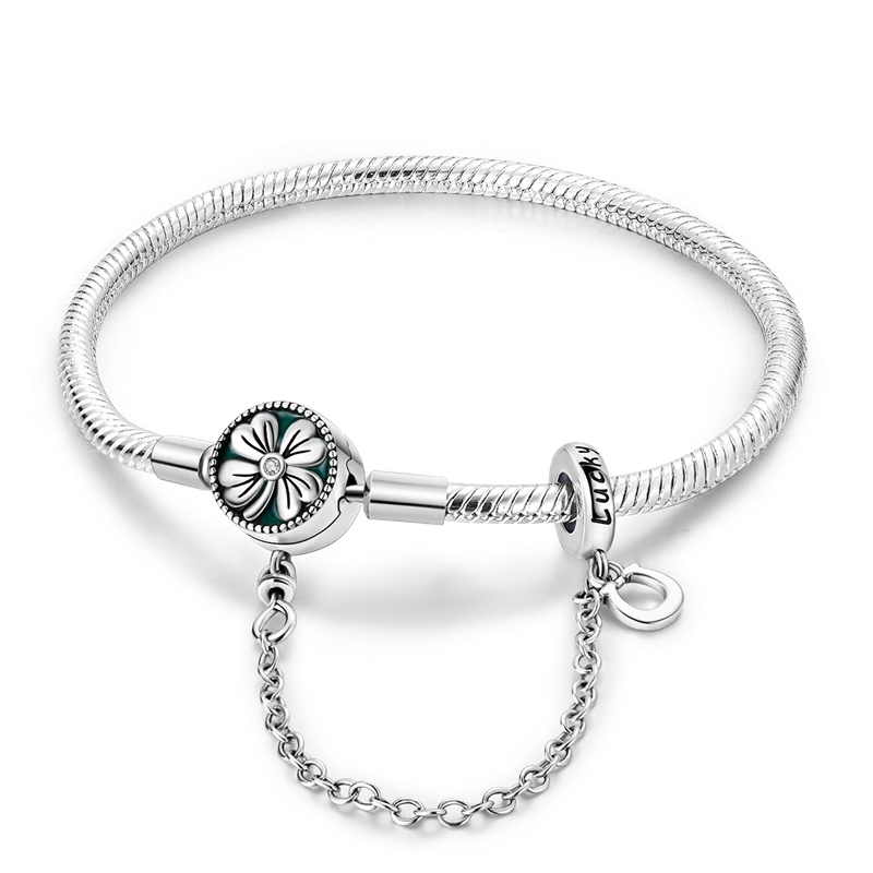 Pulsera Trébol con Cadena