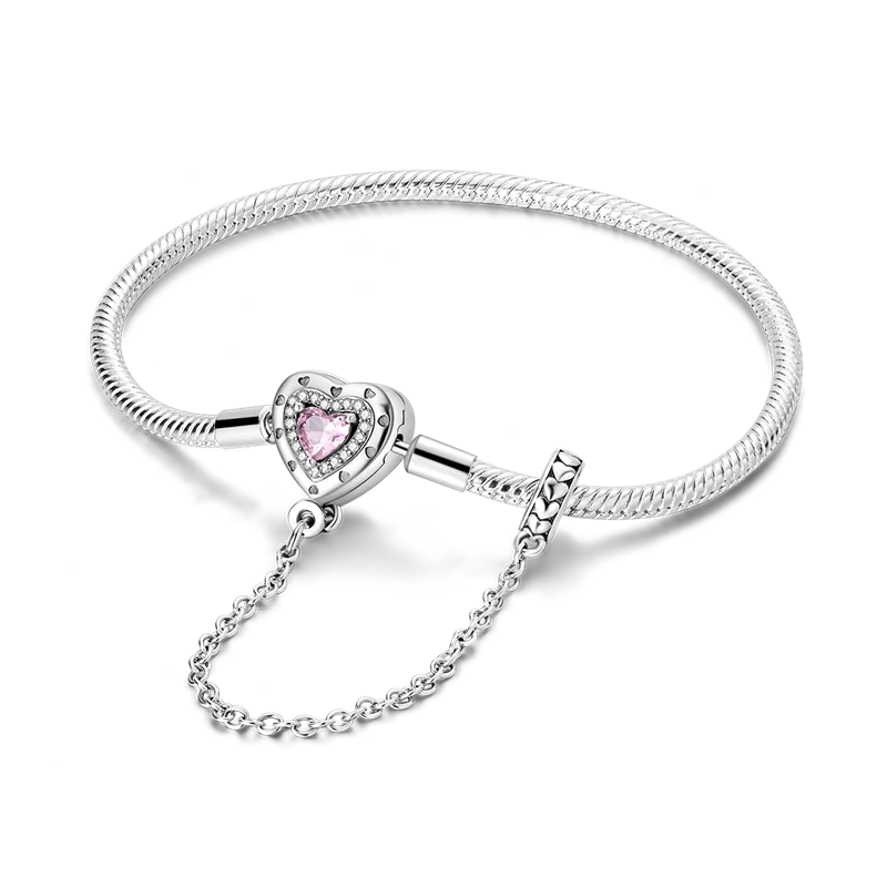 Pulsera Corazón con Cadena