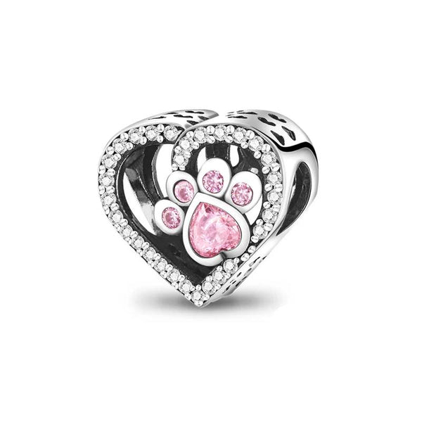 Charm Corazón Negro Patita