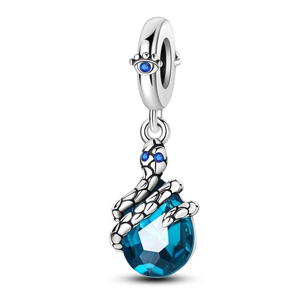 Charm Serpiente Piedra Azul