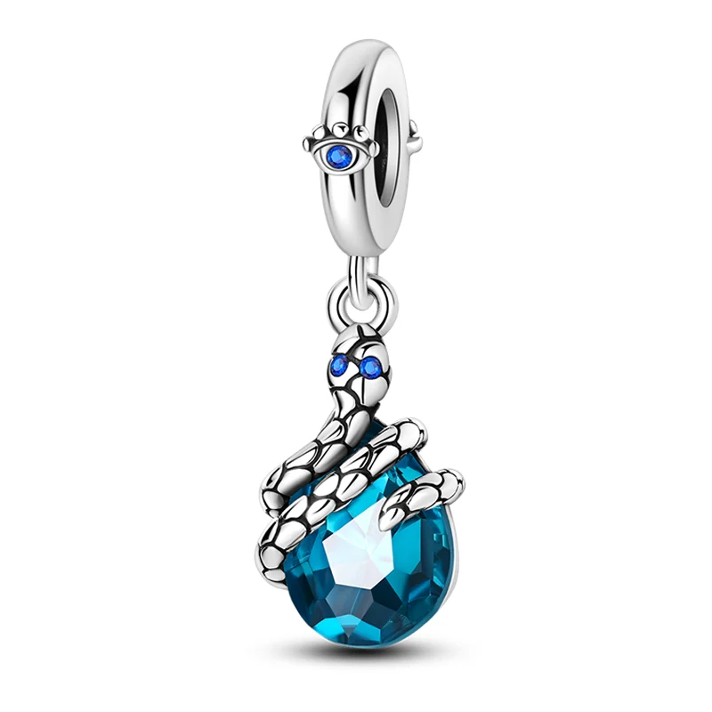 Charm Serpiente Piedra Azul
