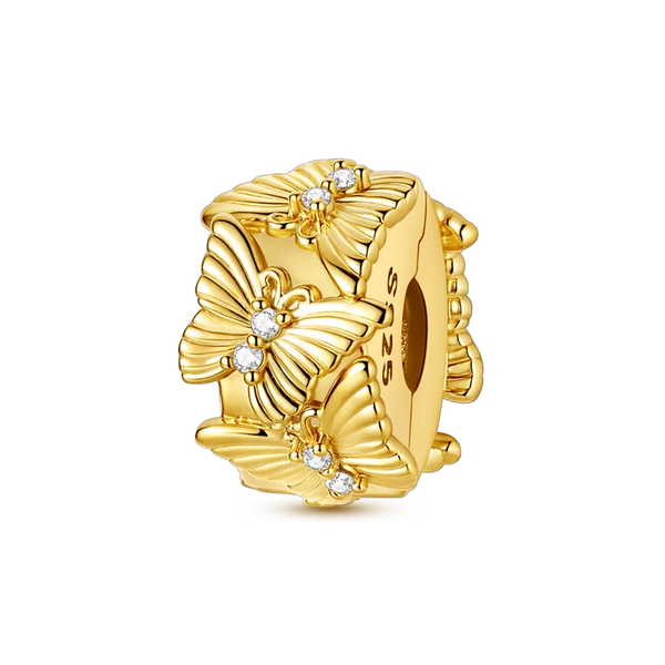 Charm Mariposas Dorado Clip