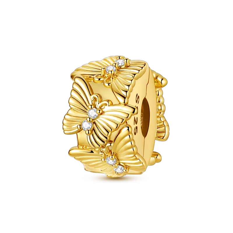Charm Mariposas Dorado Clip