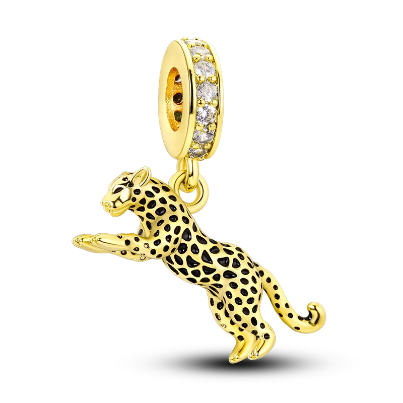 Charm Leopardo Dorado