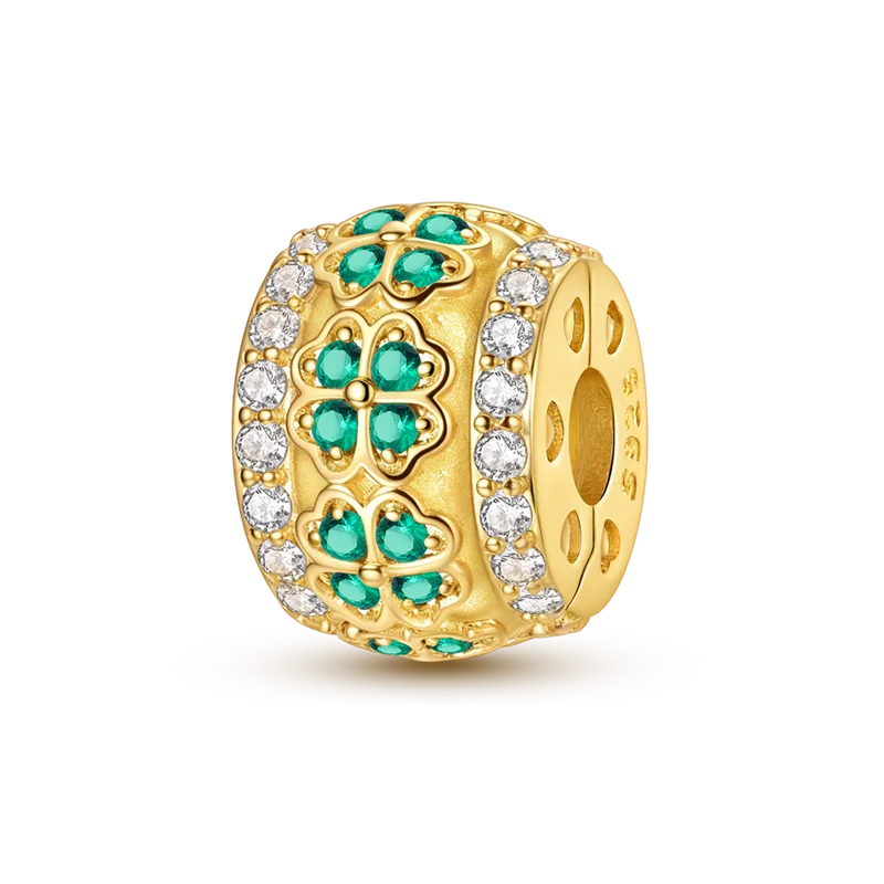 Charm Tréboles Dorado Clip